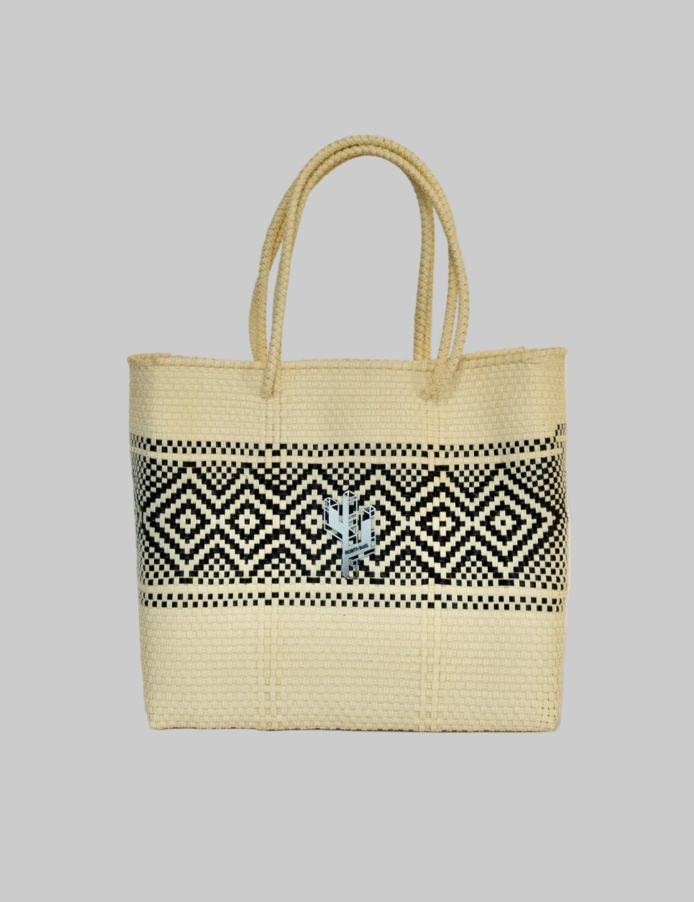 Rosita Blue - Azteca Beige-Black Medium Tote