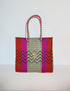 Rosita Blue - Cancun Beige-Orange-Fucsia Medium Tote