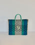 Rosita Blue - Cancun Beige-Turquoise-Blue Small Tote