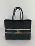 Rosita Blue - Candela White-Black Large Tote