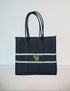 Rosita Blue - Candela White-Black Medium Tote