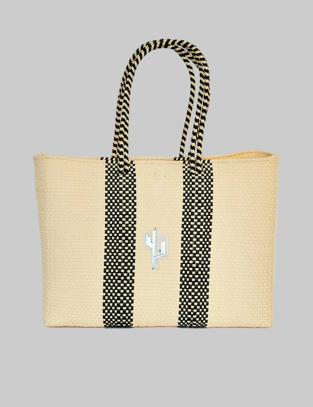 Rosita Blue - Colima Beige-Black Large Tote