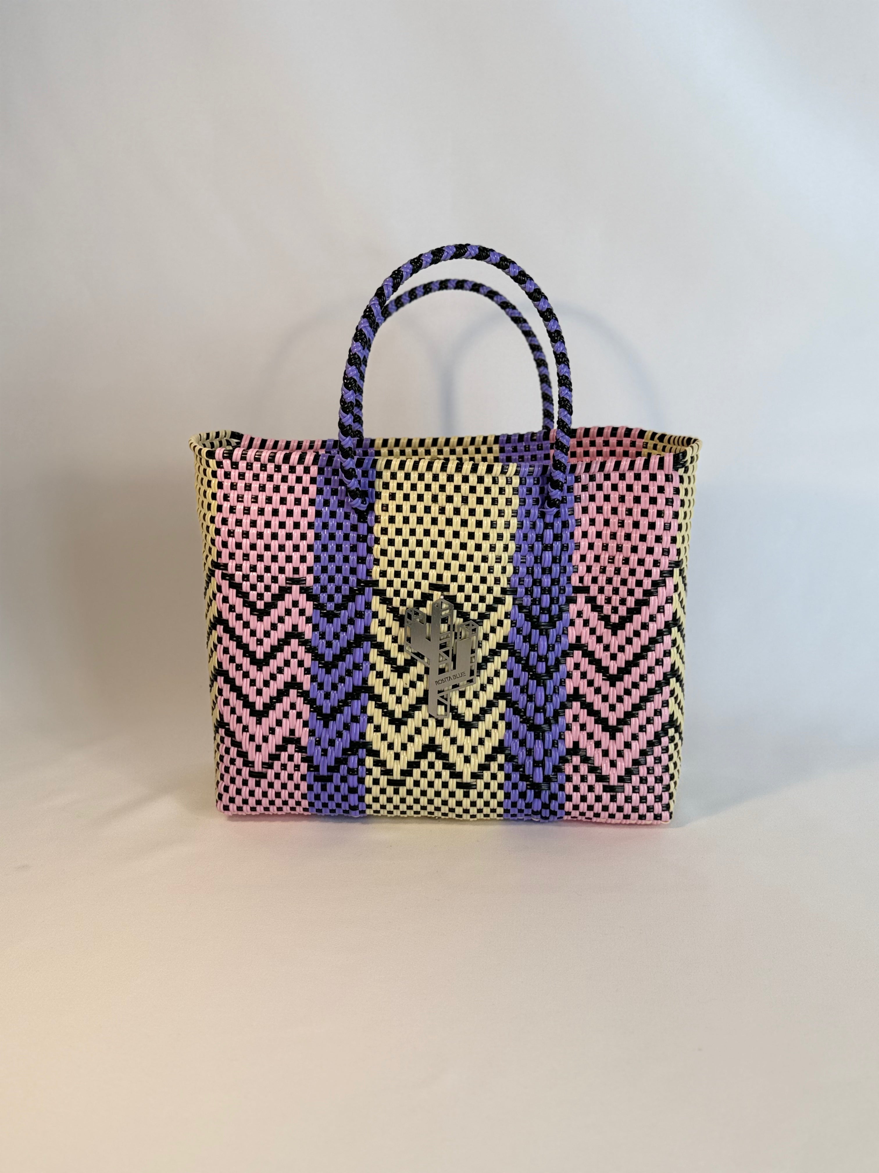 Cancun Beige-Rosa-Lila Small Tote