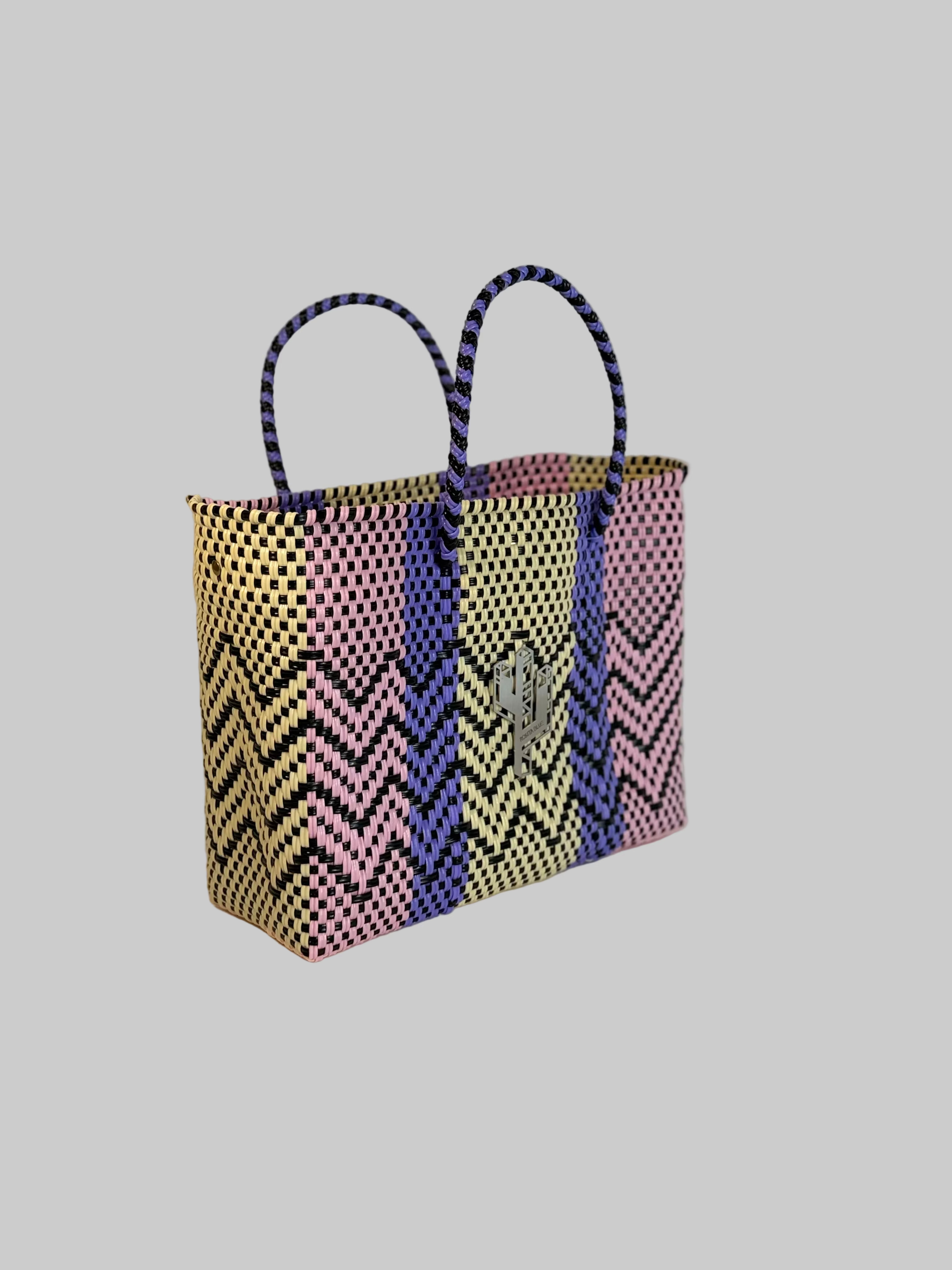 Cancun Beige-Rosa-Lila Small Tote