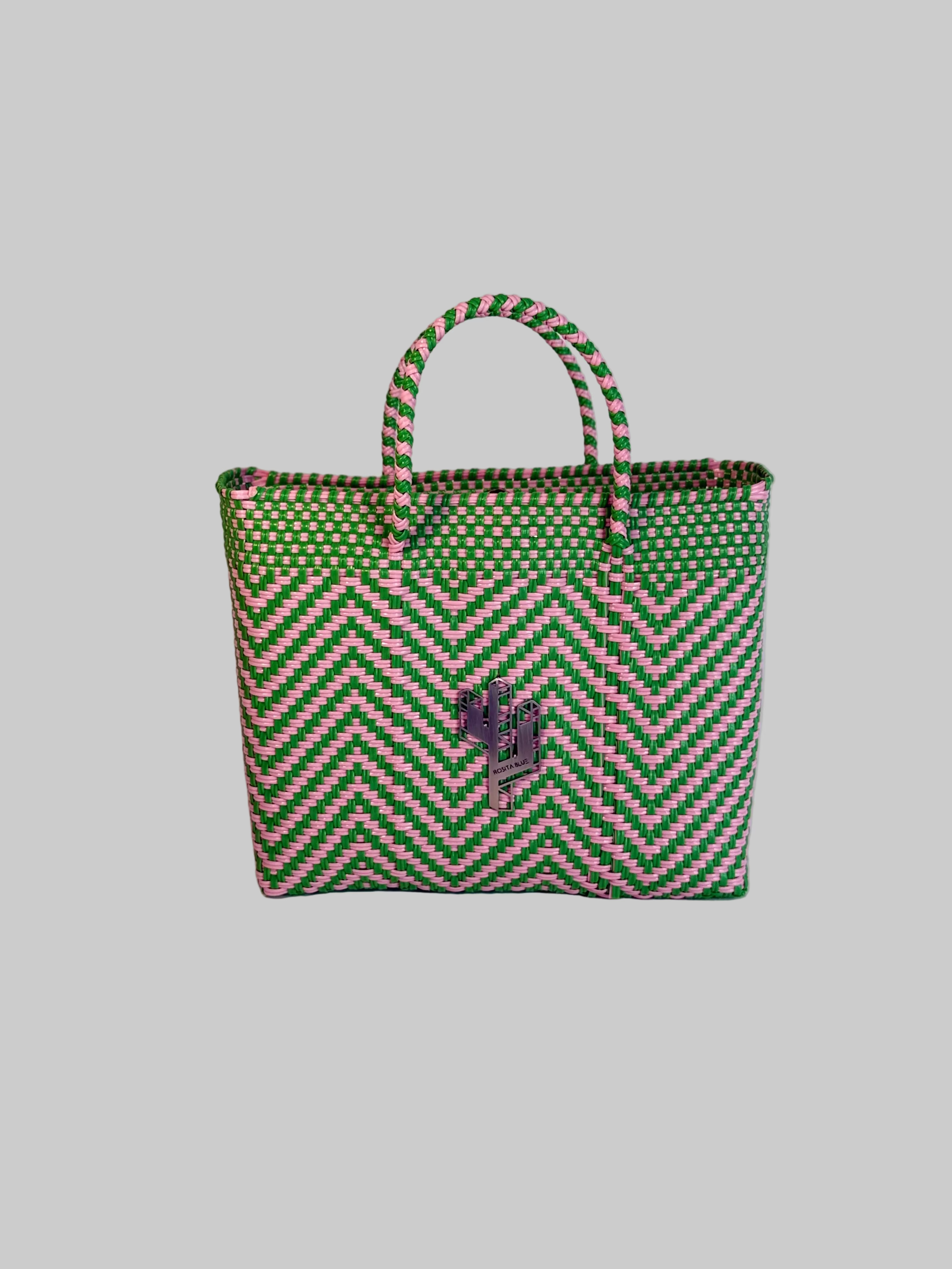 Mapimi Green-Pink Small Tote