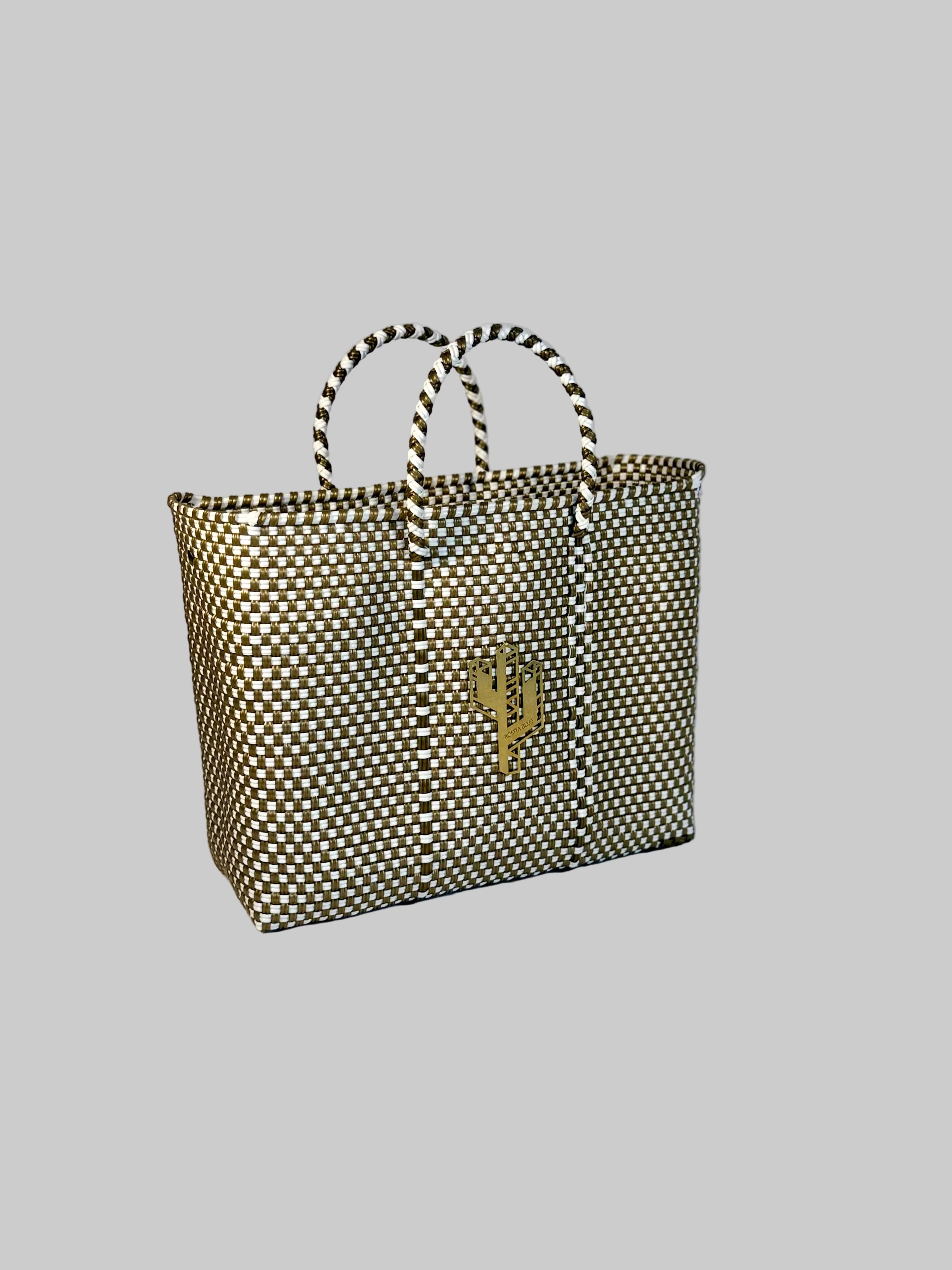 Jalisco Gold-White Small Tote