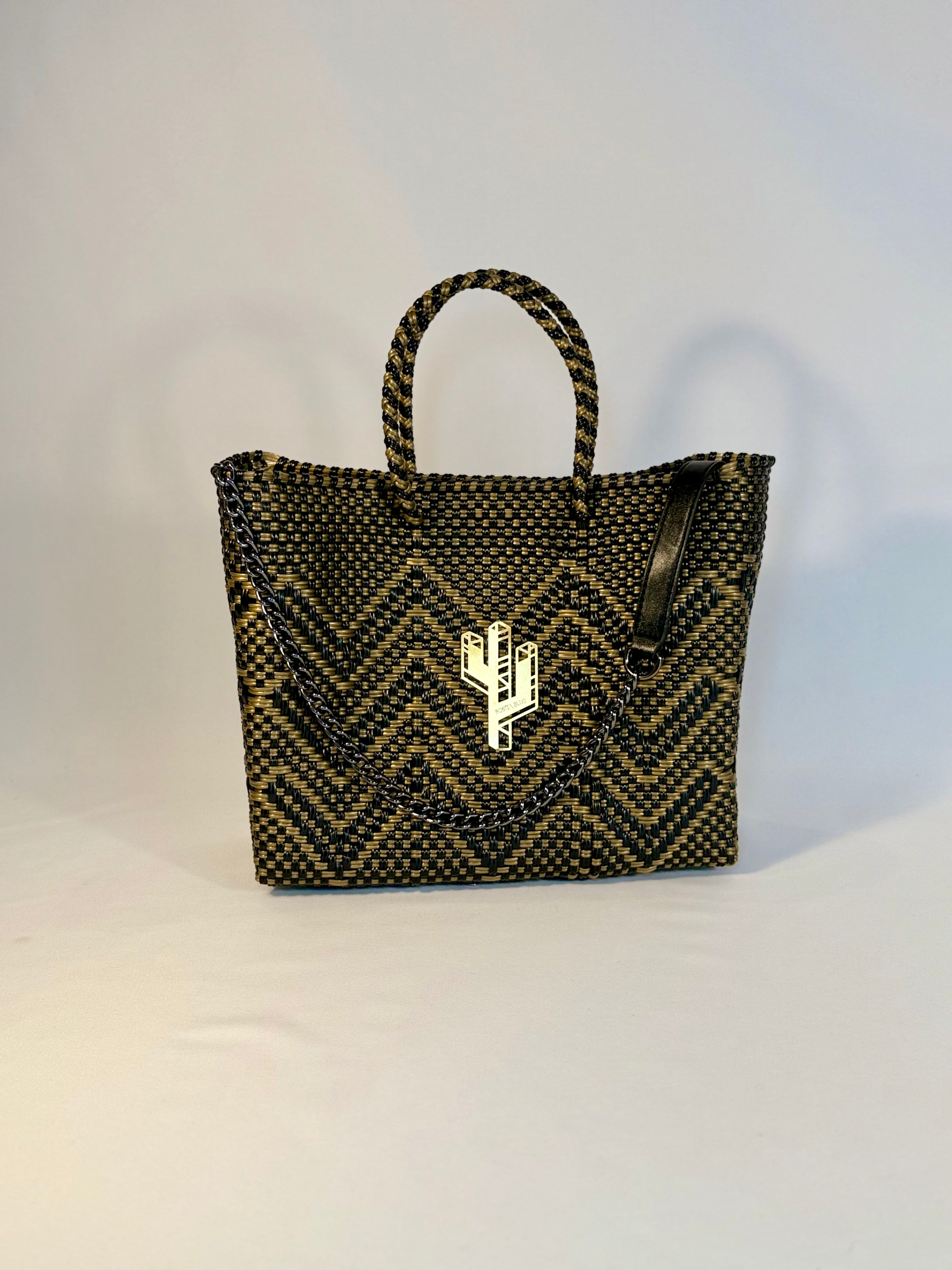 Veracruz Bronze-Gold-Black Small Tote