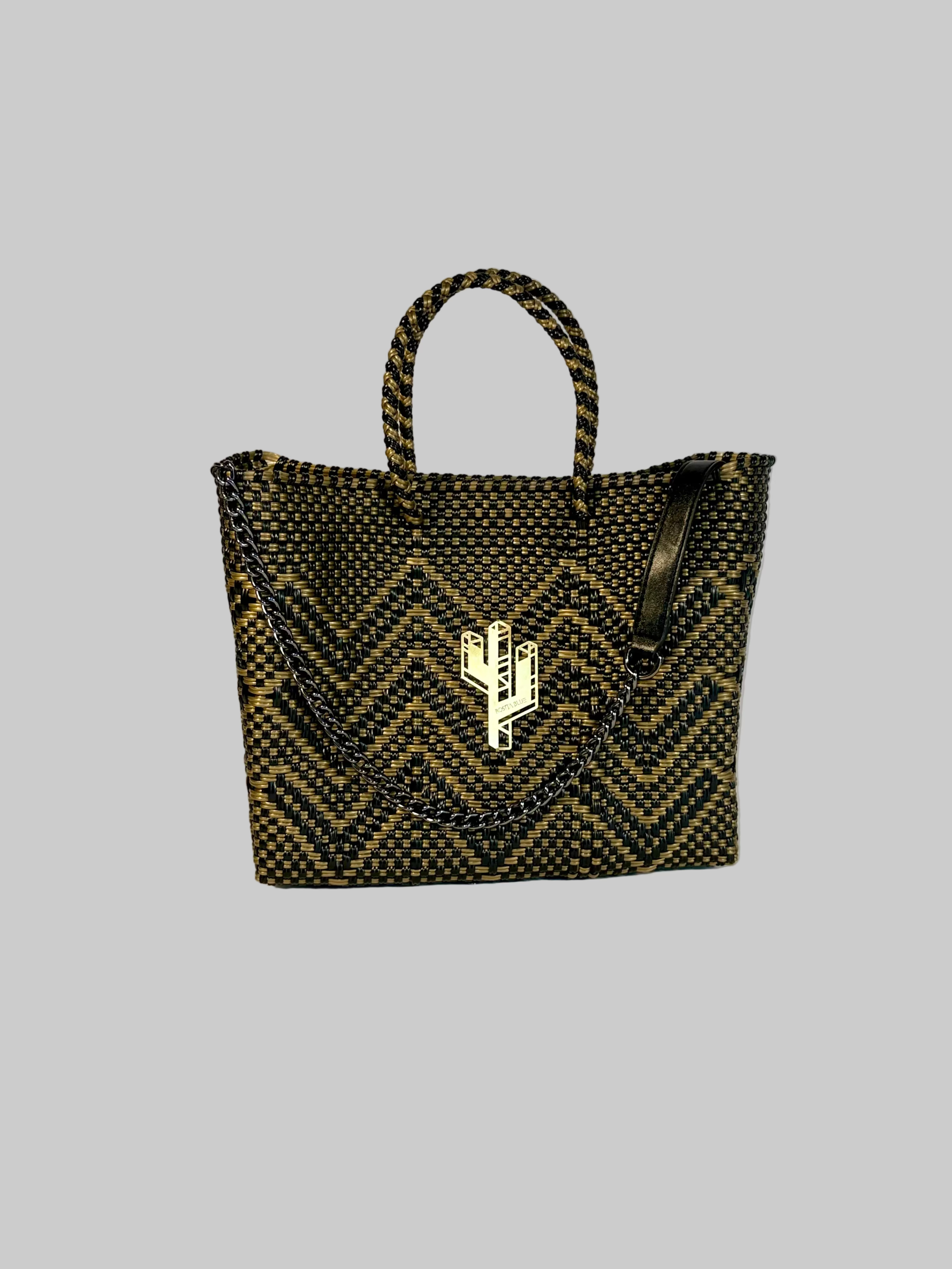 Veracruz Bronze-Gold-Black Small Tote