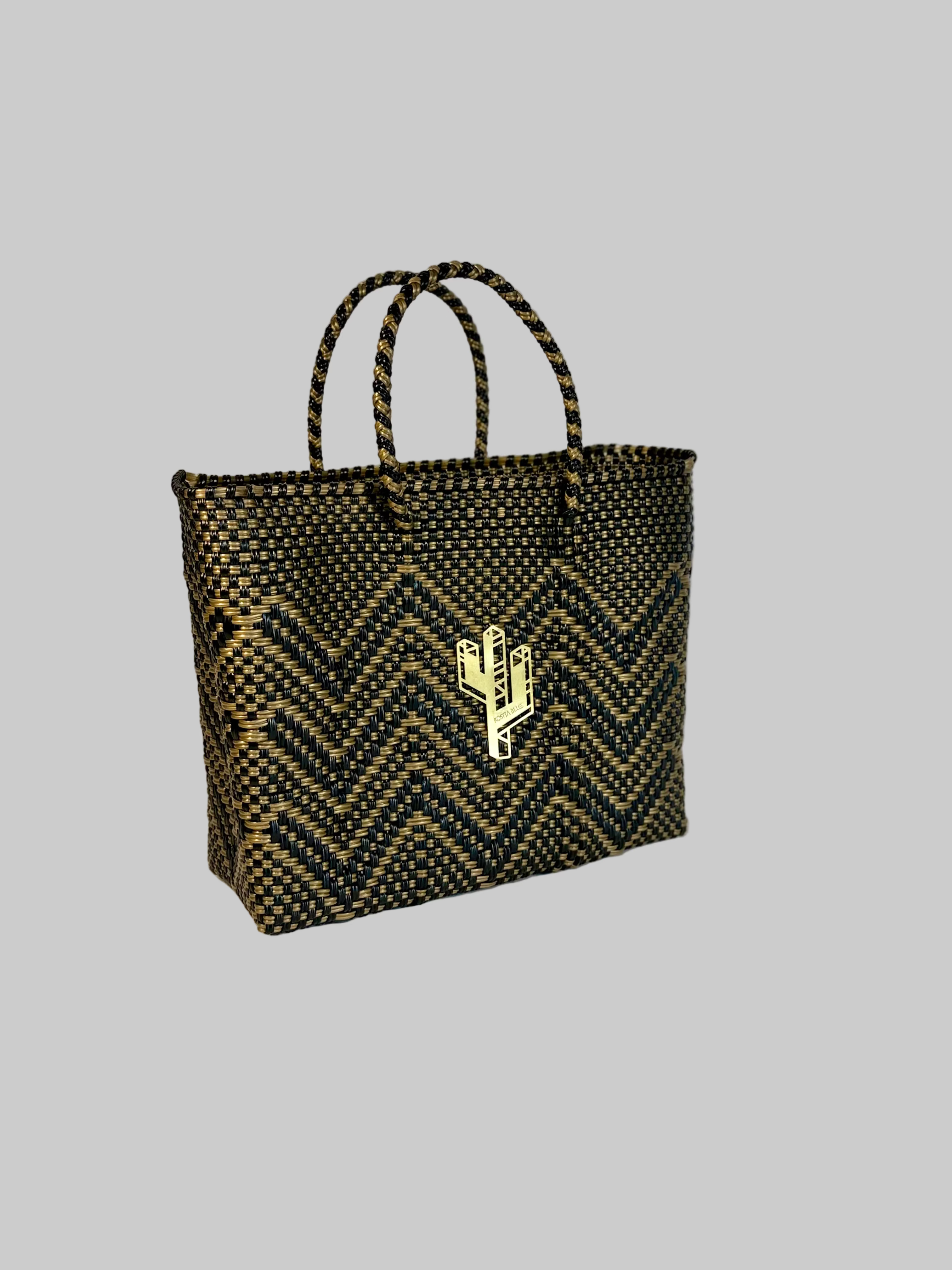 Veracruz Bronze-Gold-Black Small Tote