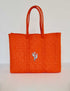 Rosita Blue - La Paz Orange Large Tote
