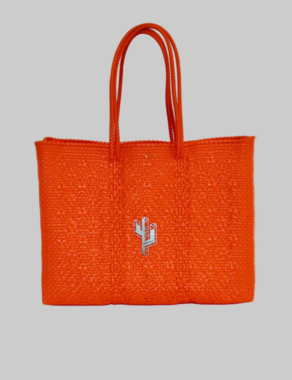 Rosita Blue - La Paz Orange Large Tote