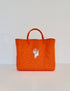 Rosita Blue - La Paz Orange Small Tote