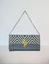 Rosita Blue - Lily Clutch Black Beige