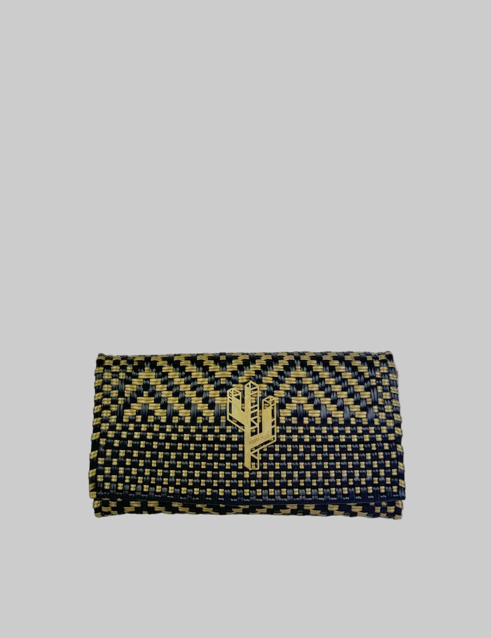 Rosita Bleue - Lily Clutch Gold Black