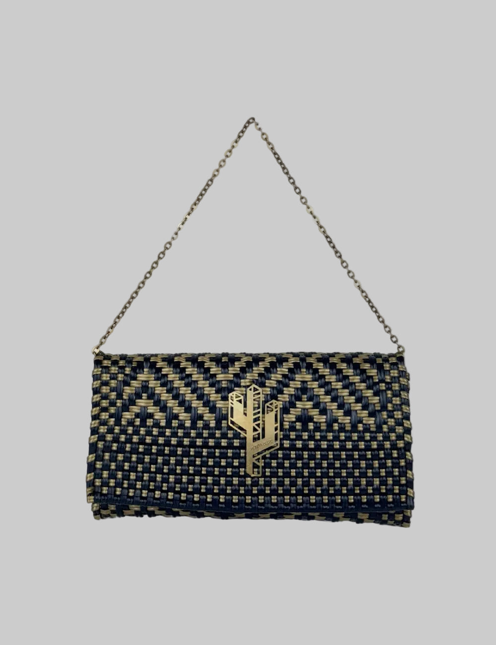 Rosita Bleue - Lily Clutch Gold Black