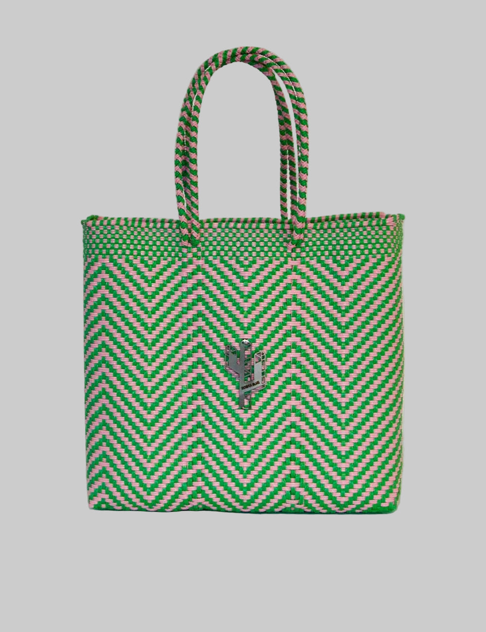 Rosita Blue - Mapimi Green-Pink Medium Tote
