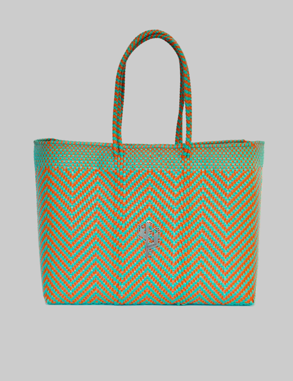 Rosita Blue - Mapimi Turquoise-Orange Large Tote