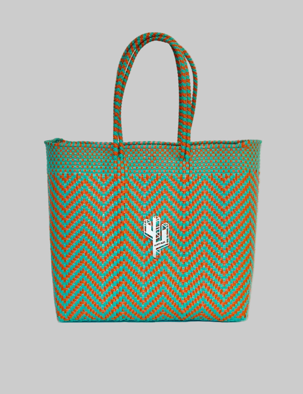 Rosita Blue - Mapimi Turquoise-Orange Medium Tote