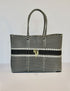 Rosita Blue - Puebla Beige-Black Large Tote