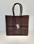Rosita Blue - Puebla Burgundy-Black Medium Tote