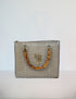 Rosita Blue - Stella Bamboo Gold-White Small Tote