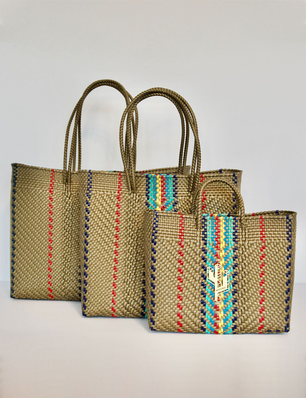 Rosita Blue - Tequila Multicolour Tote Sizes