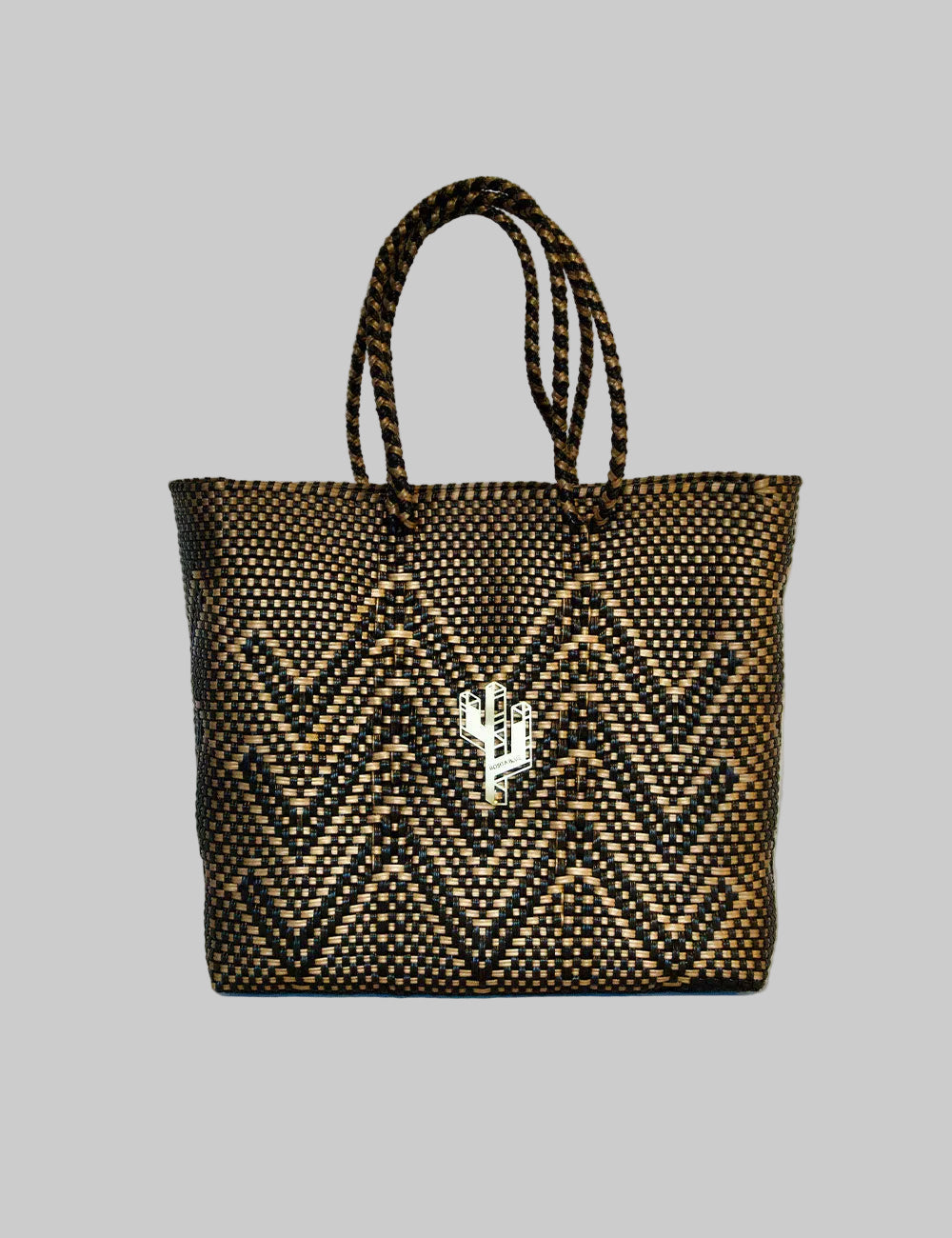 Rosita Blue - Veracruz Bronze-Gold-Black Medium Tote