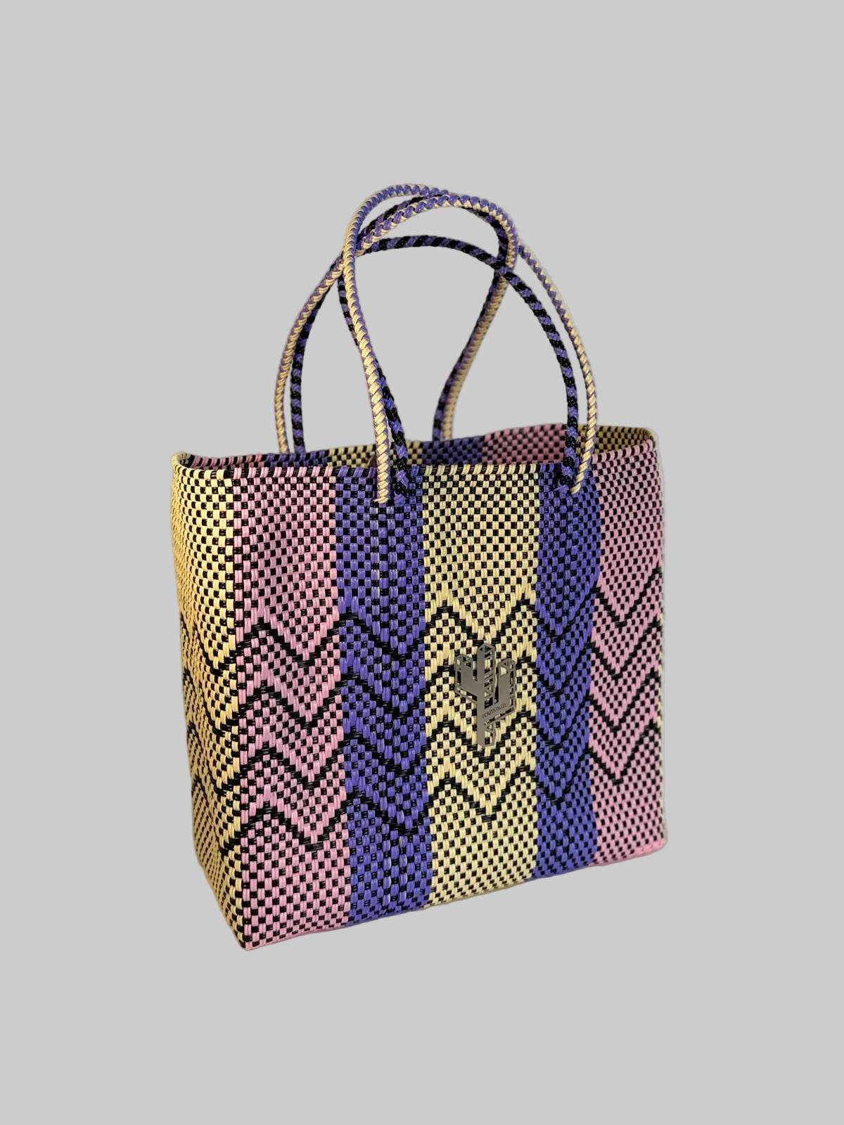 Cancun Beige-Rosa-Lila Medium Tote