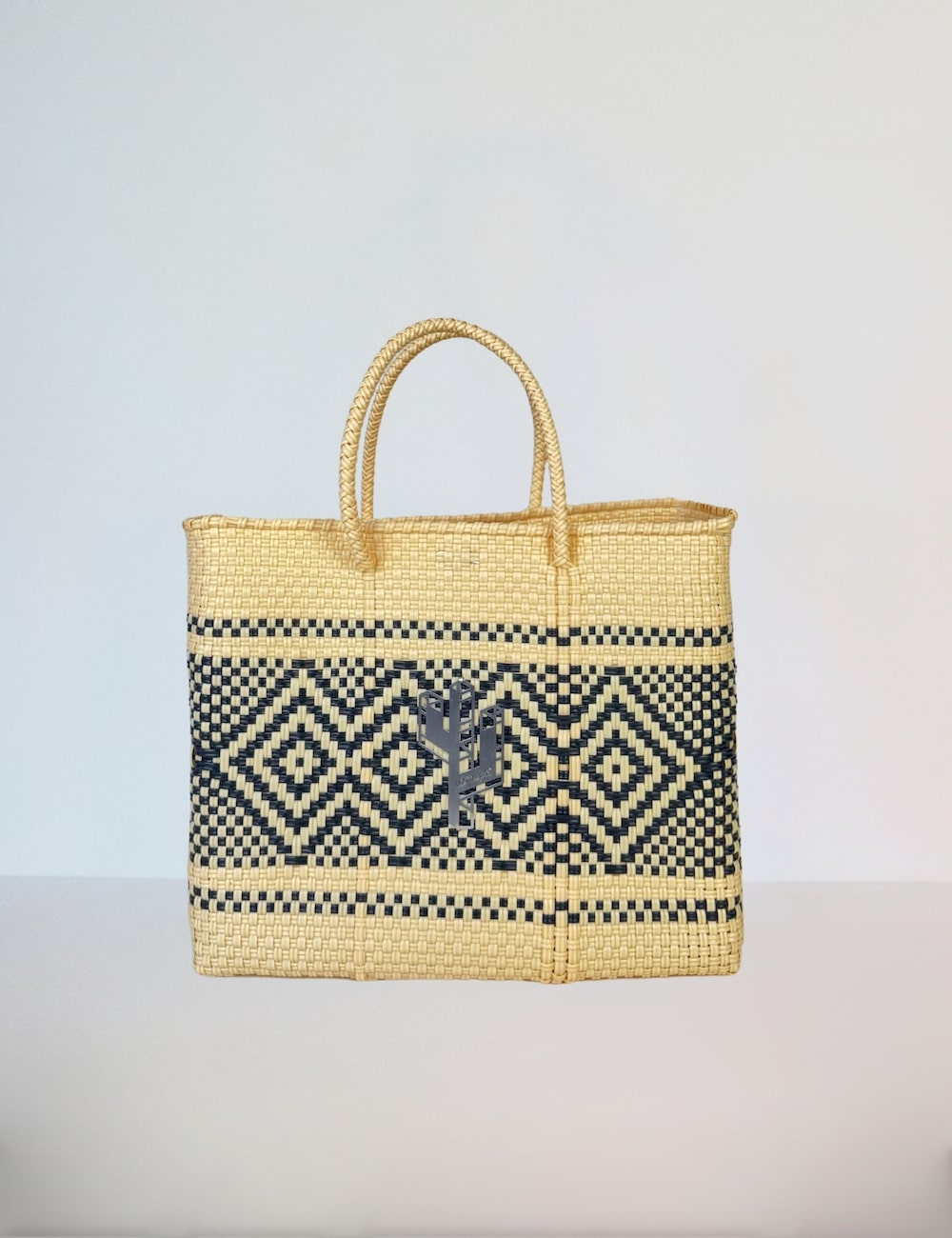 Azteca Beige-Black Small Tote