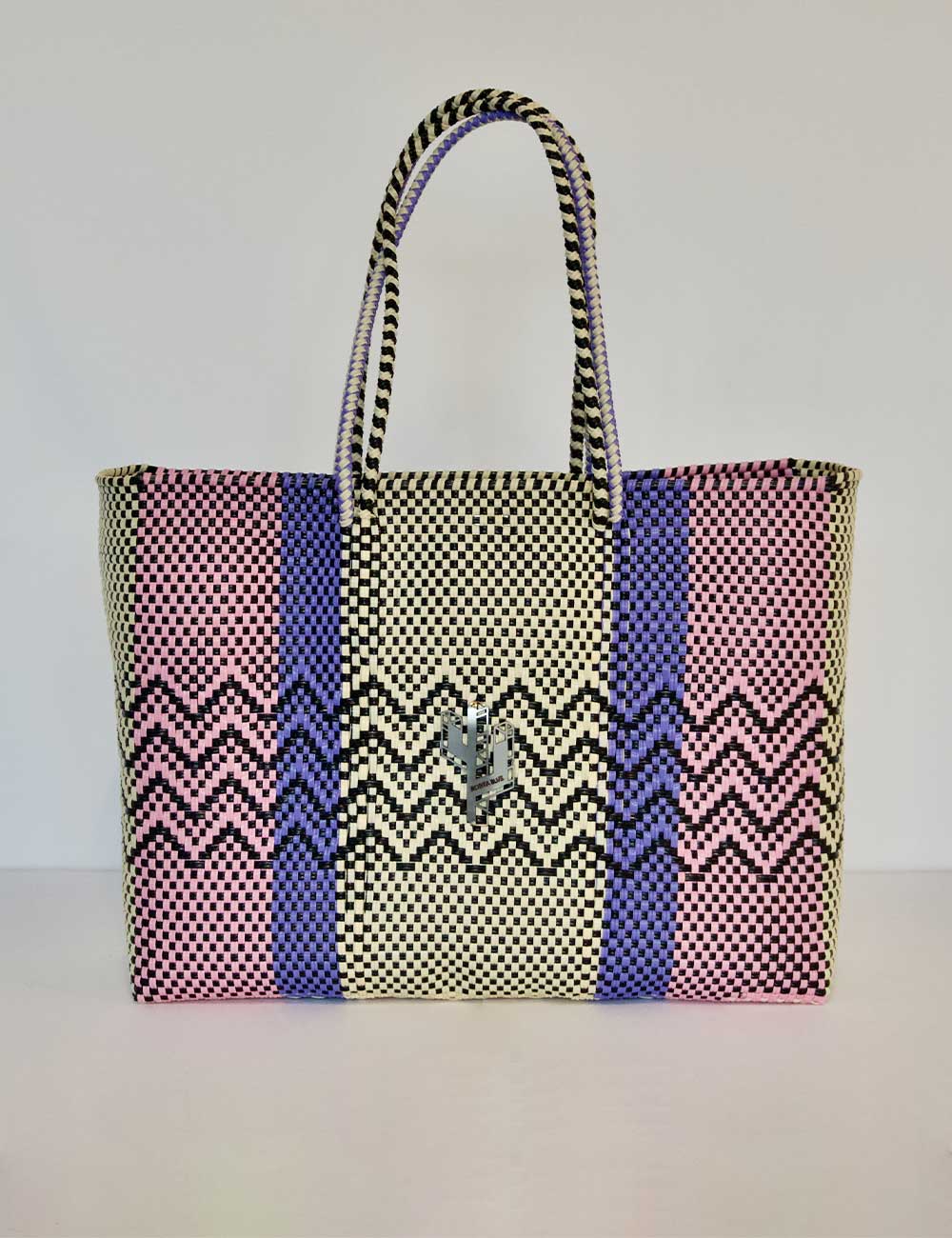 Rosita Blue - Cancun Beige-Rosa-Lila Large Tote