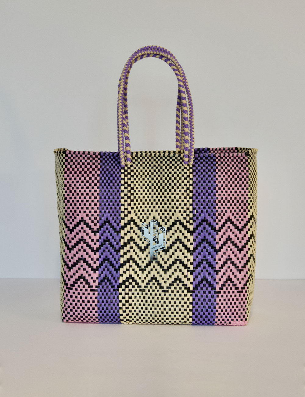 Rosita Blue - Cancun Beige-Rosa-Lila Medium Tote