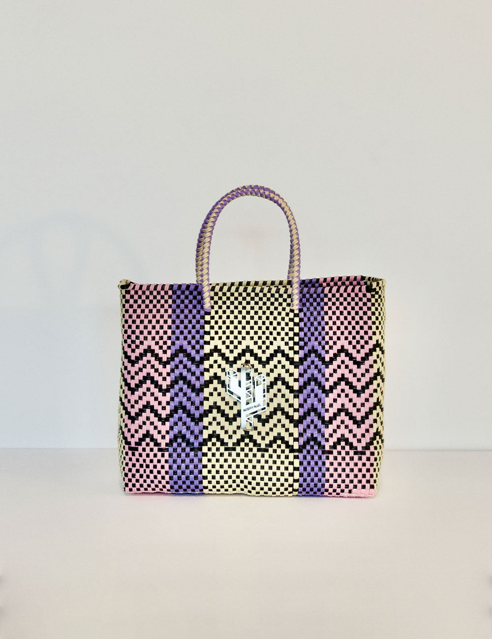Rosita Blue - Cancun Beige-Rosa-Lila Small Tote
