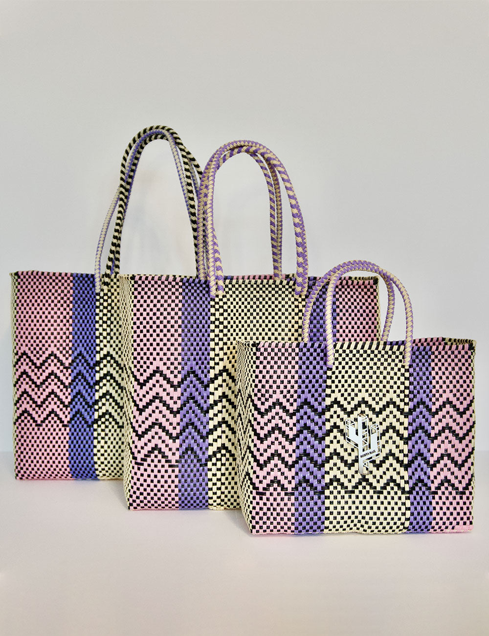 Rosita Blue - Cancun Beige-Rosa-Lila Tote Sizes