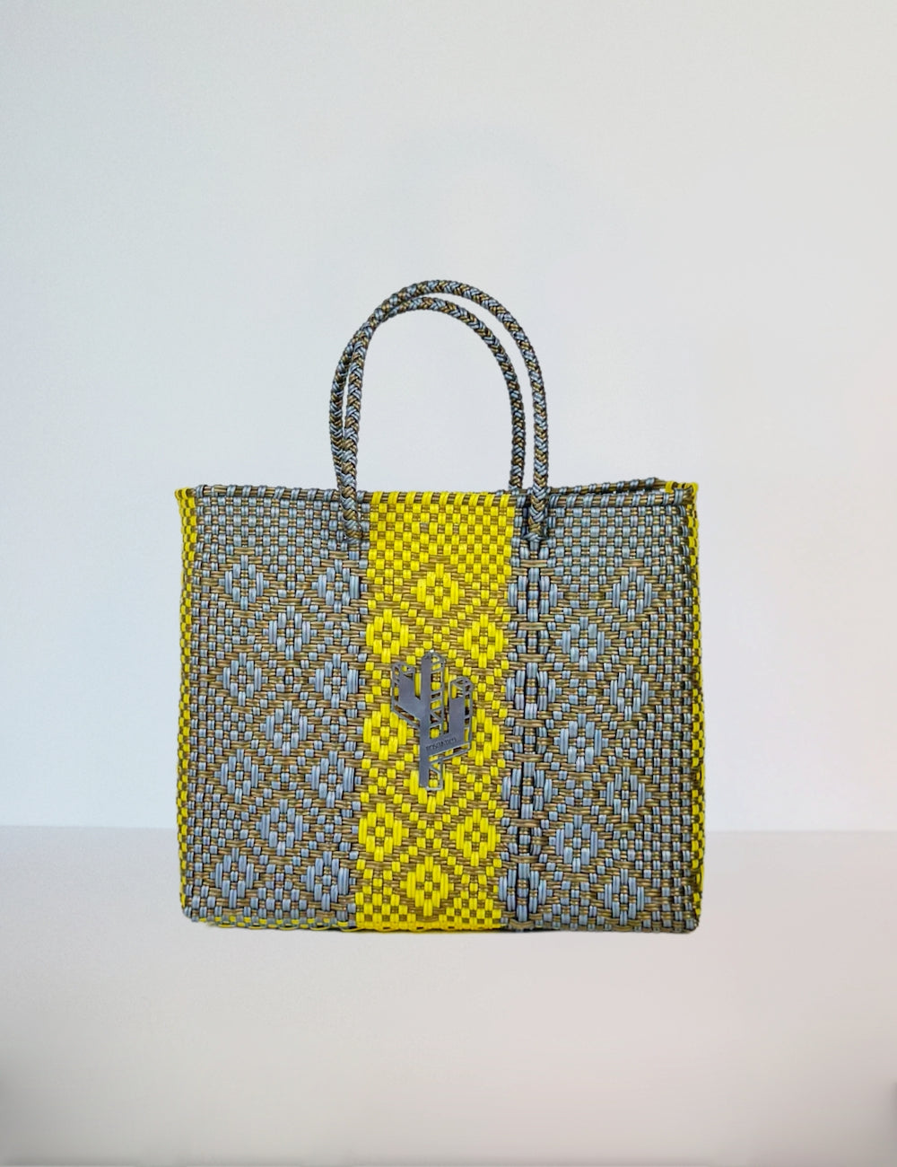 Chiapas Silver-Yellow Small Tote