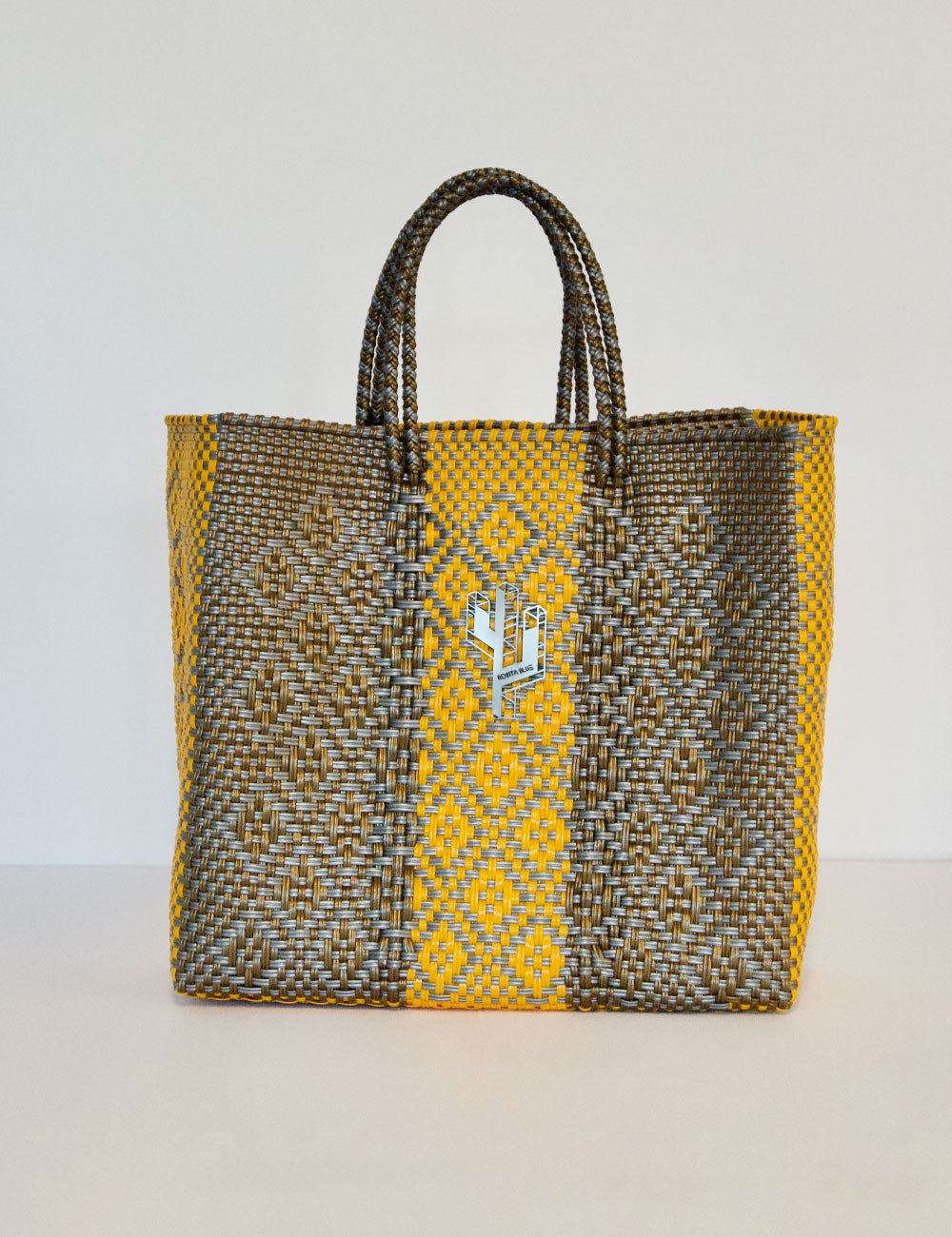 Rosita Blue - Chiapas Silver-Yellow Medium Tote