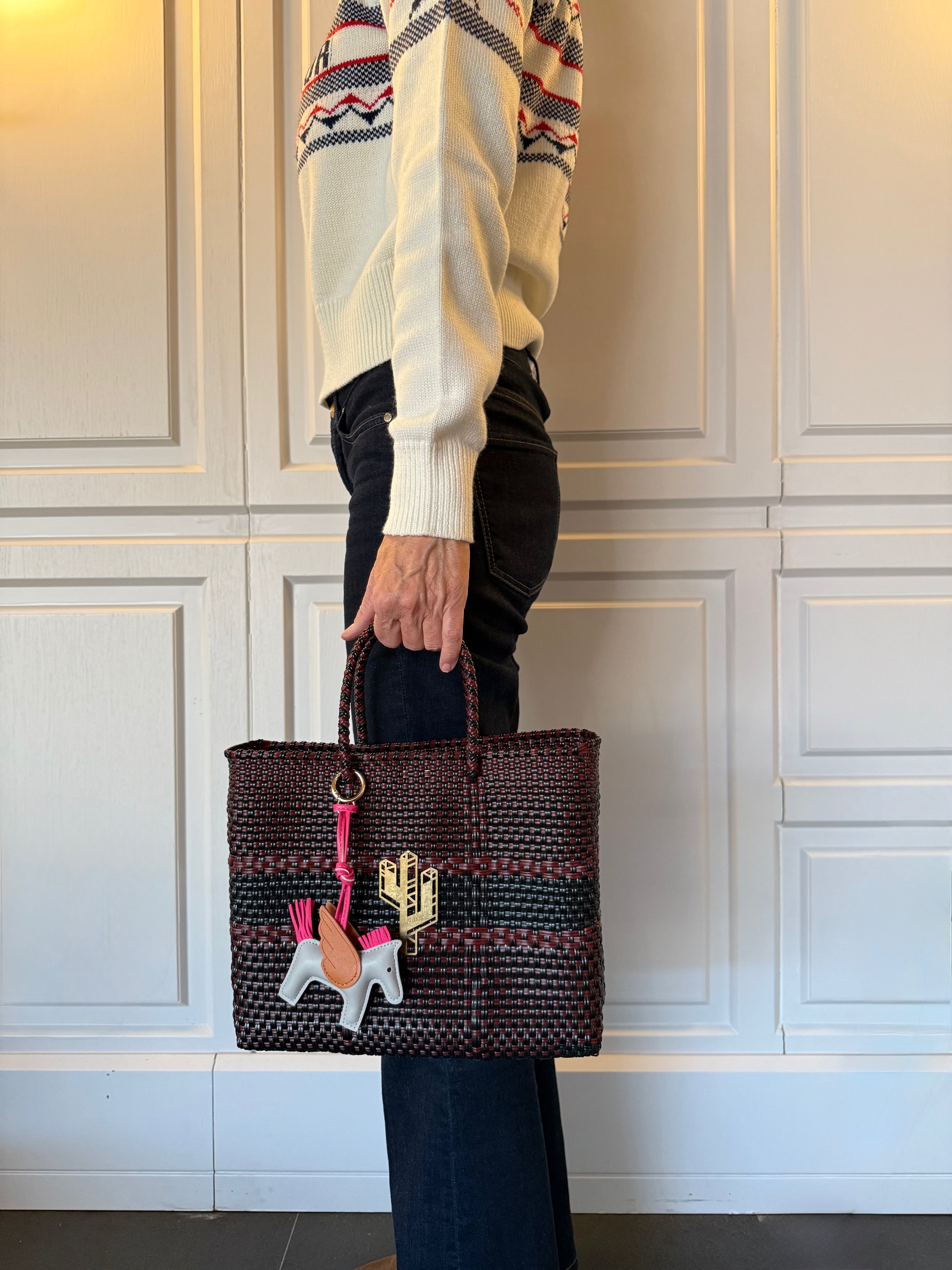 Charm/Llavero caballito - beige