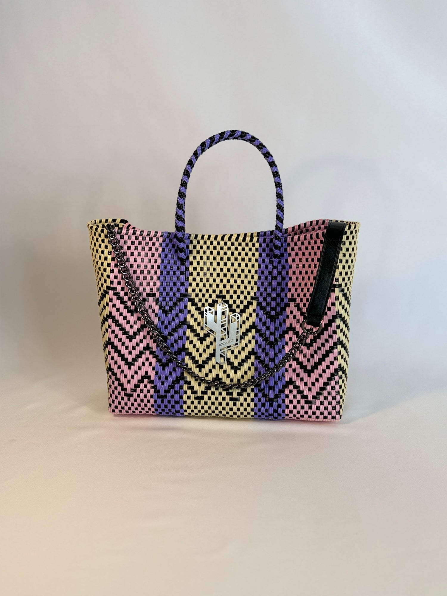 Cancun Beige-Rosa-Lila Small Tote