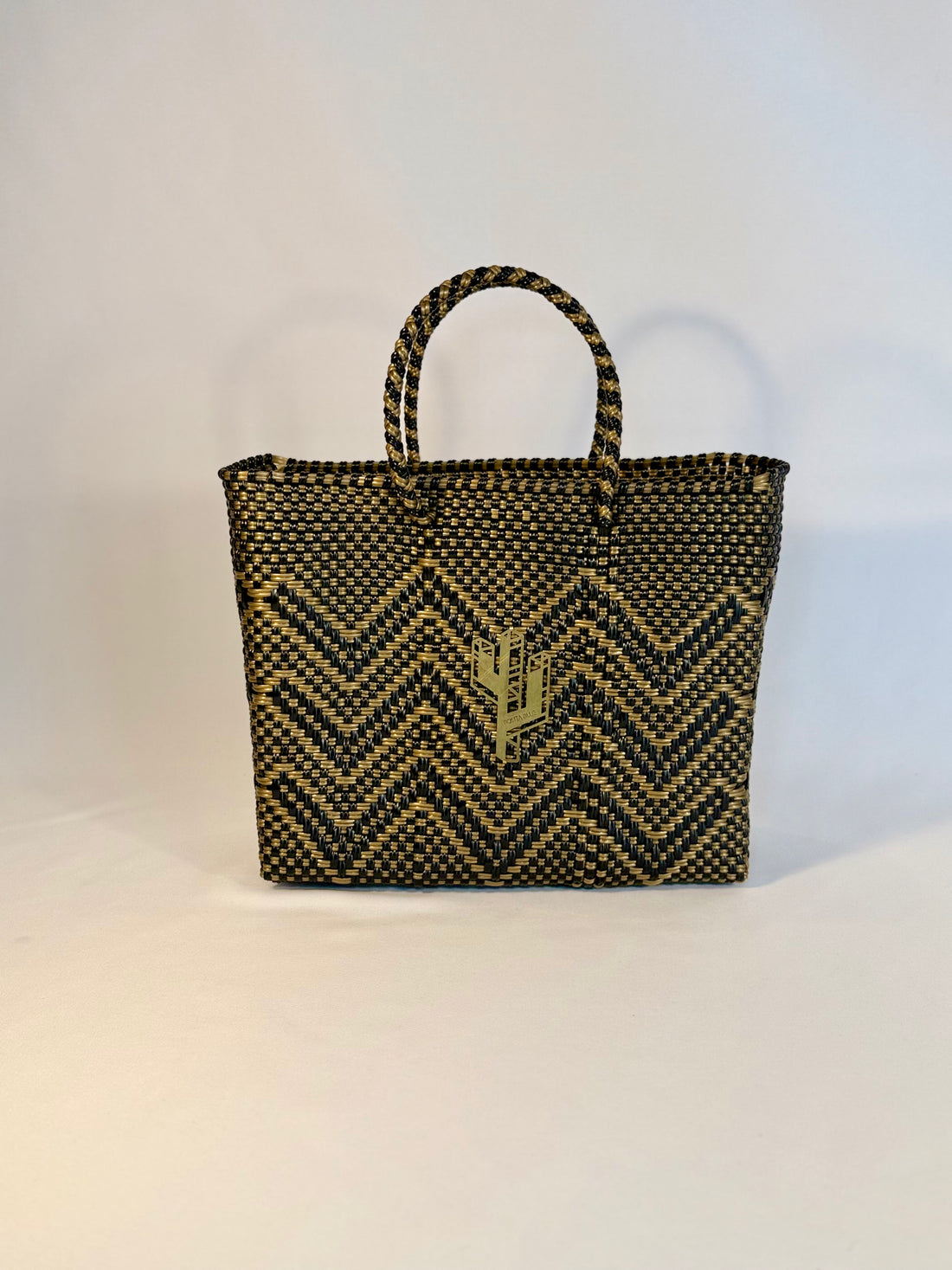 Veracruz Bronze-Gold-Black Small Tote
