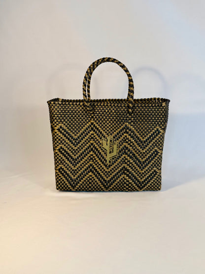 Veracruz Bronze-Gold-Black Small Tote