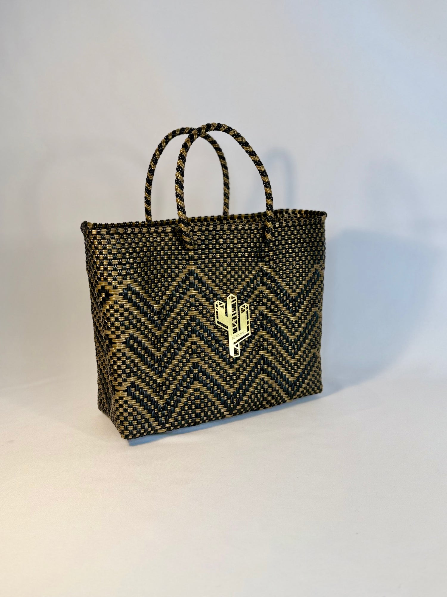 Veracruz Bronze-Gold-Black Small Tote