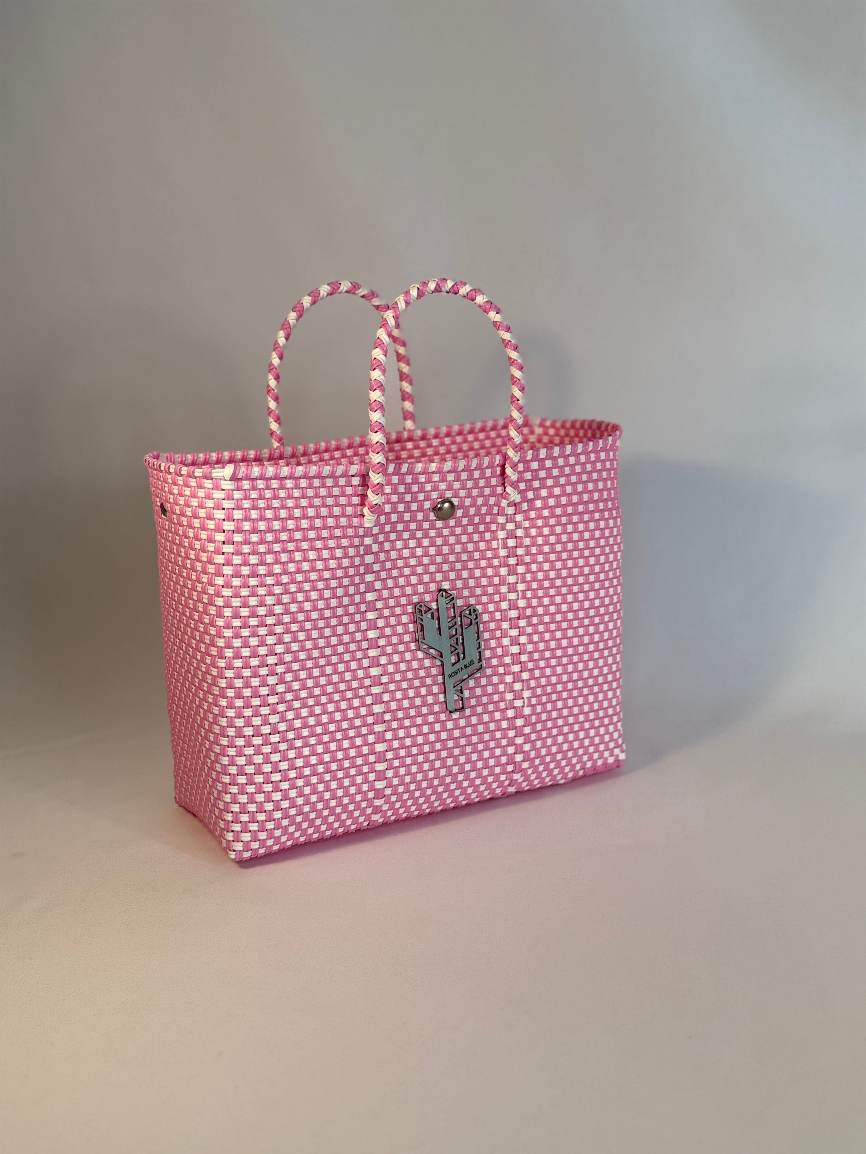 Jalisco Pink-White Small Tote