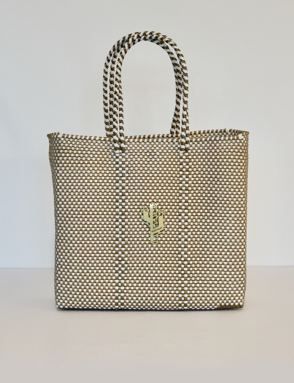 Jalisco Gold-White Medium Tote