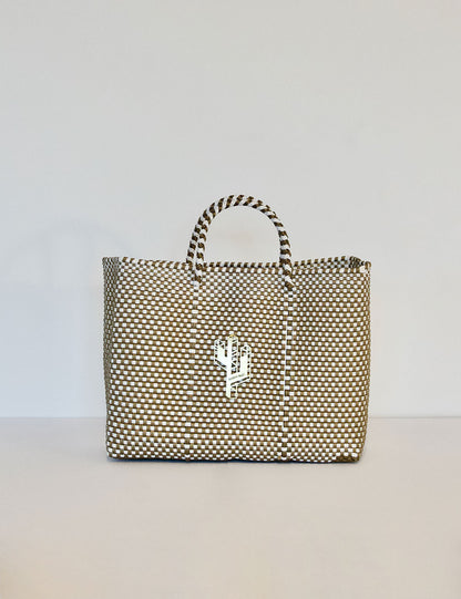 Jalisco Gold-White Small Tote