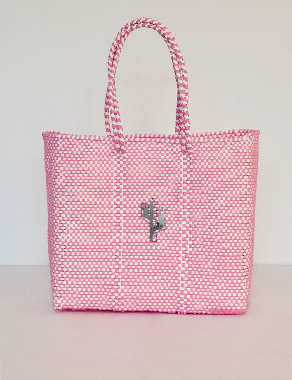 Jalisco Pink-White Medium Tote