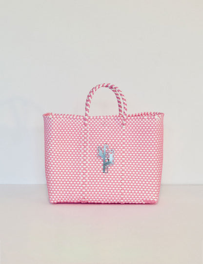 Jalisco Pink-White Small Tote