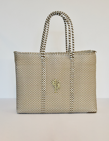 Rosita Blue - Jalisco Gold-White Large Tote