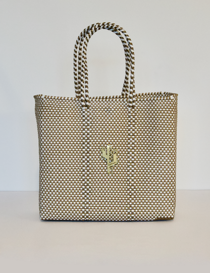 Rosita Blue - Jalisco Gold-White Medium Tote