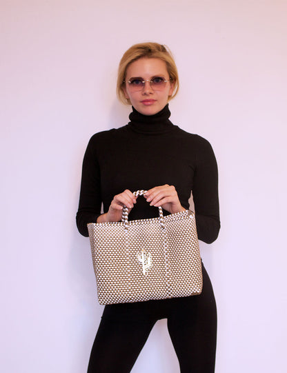 Rosita Blue - Jalisco Gold-White Small Tote