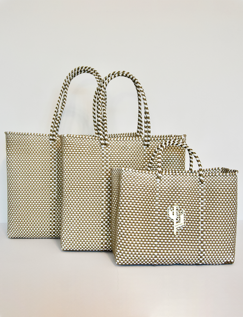 Rosita Blue - Jalisco Gold-White Tote Sizes