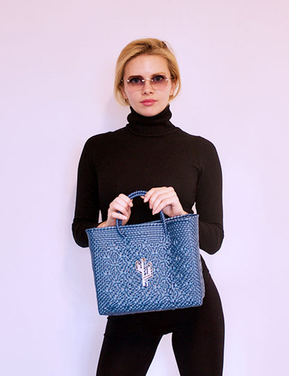 Rosita Blue - La Paz Denim Small Tote